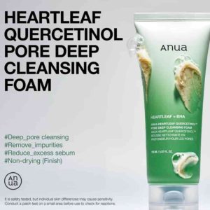 ANUA HEARTLEAF QUERECTIMOL PORE DEEP CLEANSER FOAM